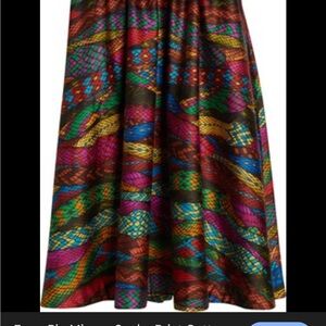 FARM Rio Multicolor Geometric Midi Skirt